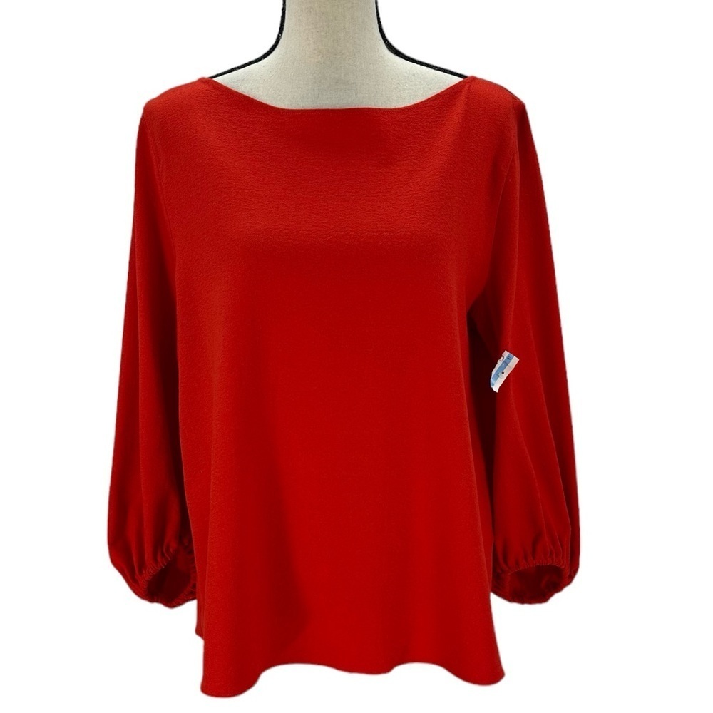 Boss Long Sleeve Blouse - Red - size 10